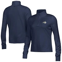 Women's Under Armour  Navy Montana State Bobcats Motion Quarter-Zip Top