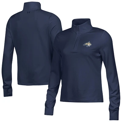 Women's Under Armour  Navy Montana State Bobcats Motion Quarter-Zip Top