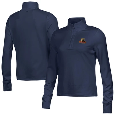 Women's Under Armour  Navy Morgan State Bears Motion Quarter-Zip Top