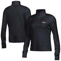 Women's Under Armour  Black Davidson Wildcats Motion Quarter-Zip Top