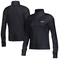 Women's Under Armour  Black Davidson Wildcats Motion Quarter-Zip Top