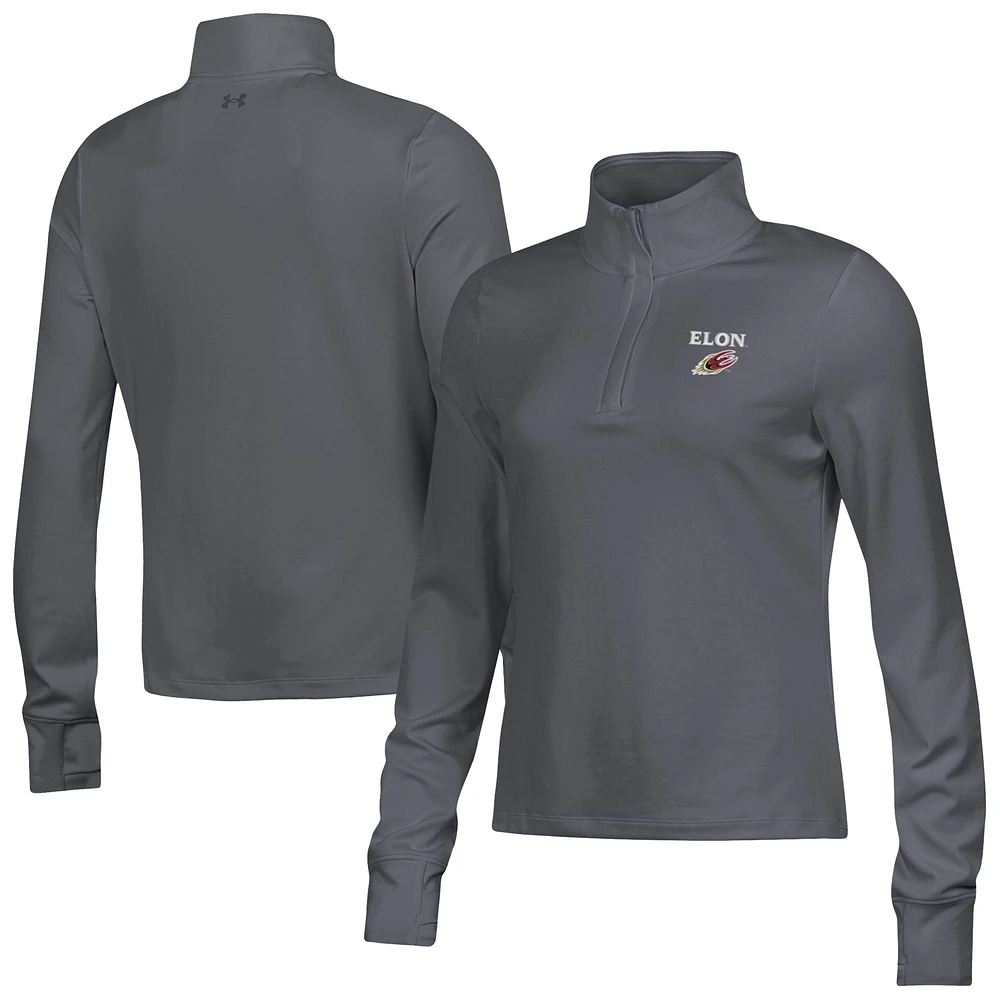 Women's Under Armour  Gray Elon Phoenix Motion Quarter-Zip Top