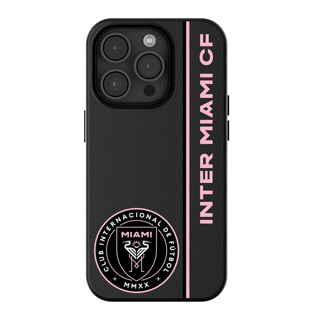 Keyscaper Black Inter Miami CF Sidebar Magnetic iPhone Case
