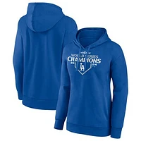 Women's Fanatics Royal Los Angeles Dodgers 2024 World Series Champions Official Logo Pullover Hoodie