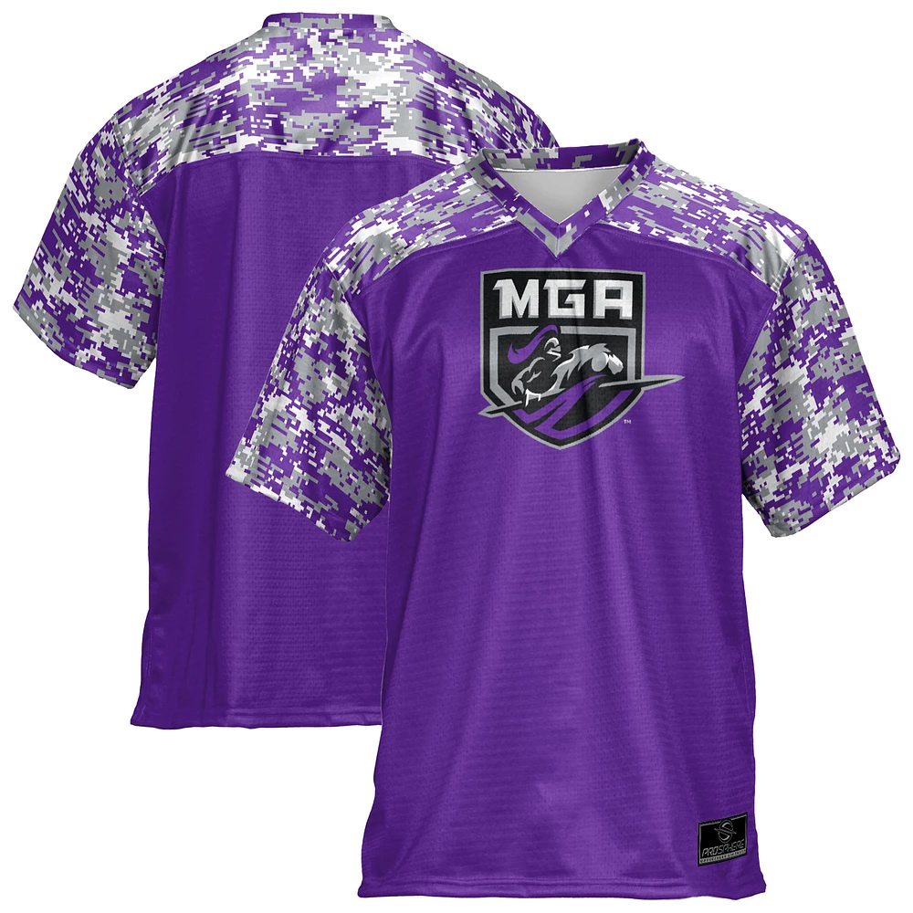 Youth ProSphere Purple Middle Georgia State Knights Digital Camo 1.0 Football Jersey