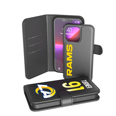 Keyscaper Kobie Turner Black Los Angeles Rams iPhone Wallet Case
