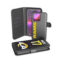 Keyscaper Puka Nacua Black Los Angeles Rams iPhone Wallet Case