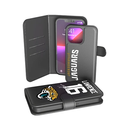 Keyscaper Trevor Lawrence Black Jacksonville Jaguars iPhone Wallet Case
