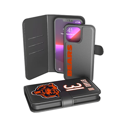 Keyscaper Kevin Byard III Black Chicago Bears iPhone Wallet Case