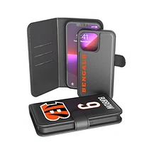 Keyscaper Joe Burrow Black Cincinnati Bengals iPhone Wallet Case