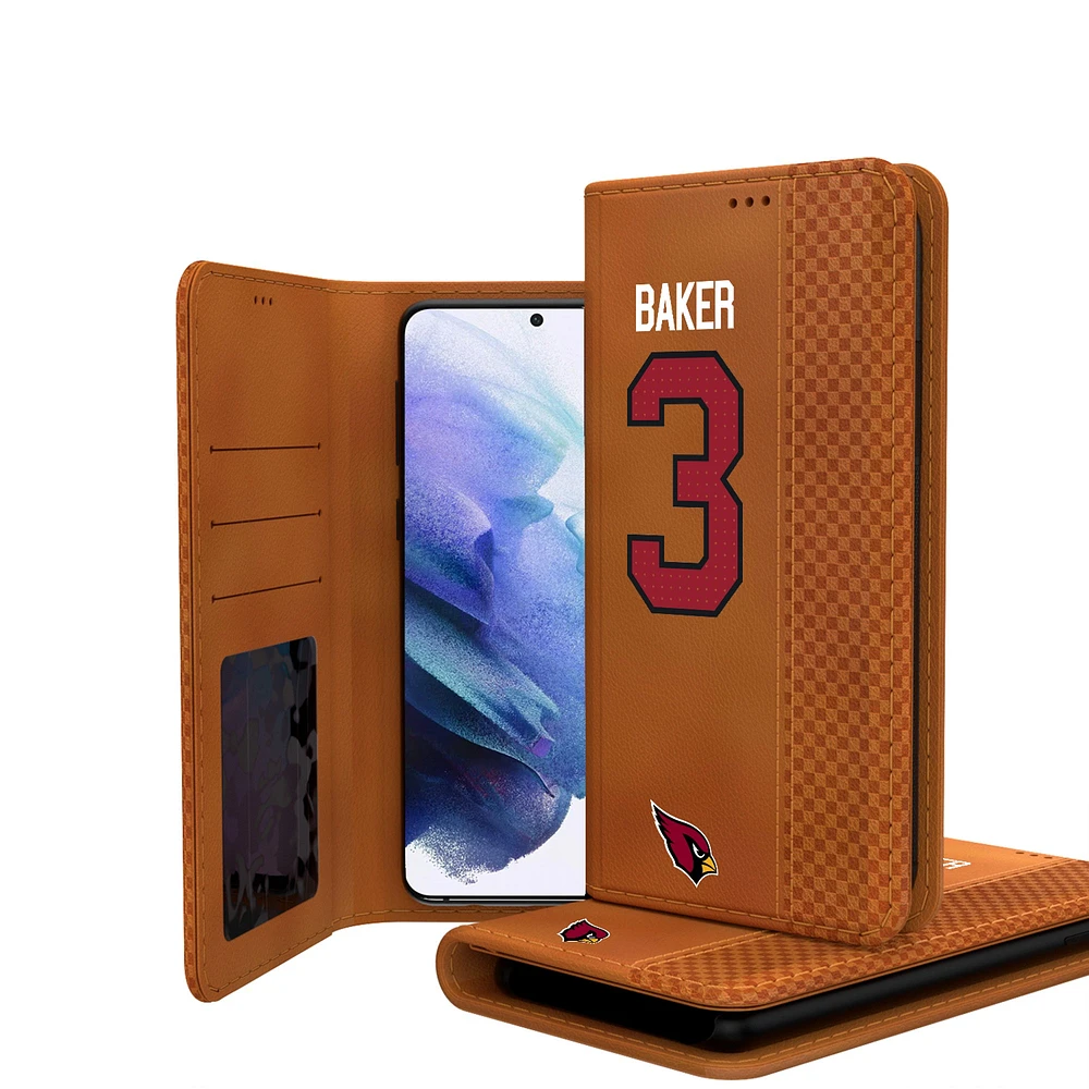 Keyscaper Budda Baker Brown Arizona Cardinals Galaxy Folio Case