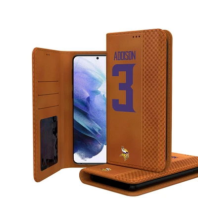 Keyscaper Jordan Addison Brown Minnesota Vikings Galaxy Folio Case