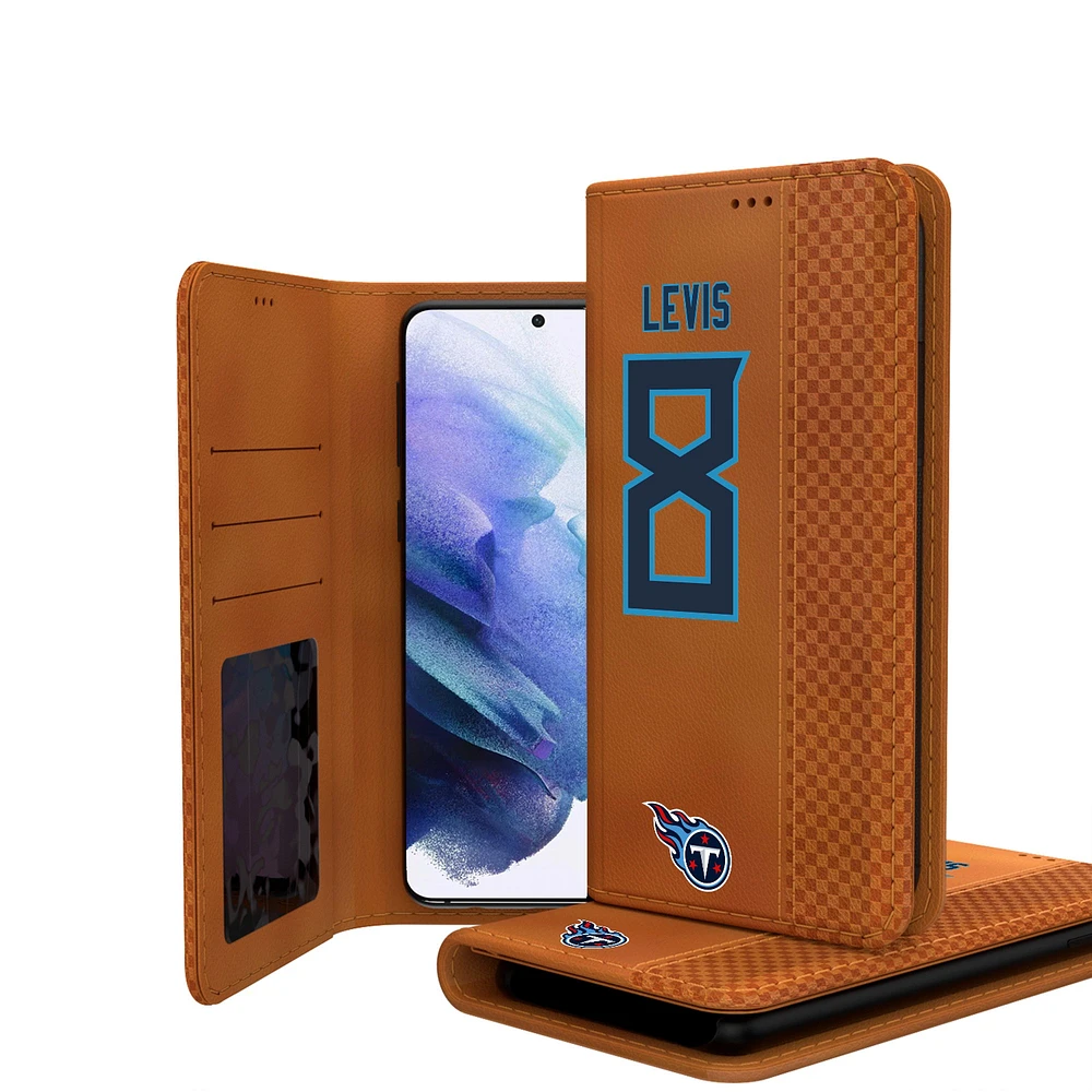 Keyscaper Will Levis Brown Tennessee Titans Galaxy Folio Case