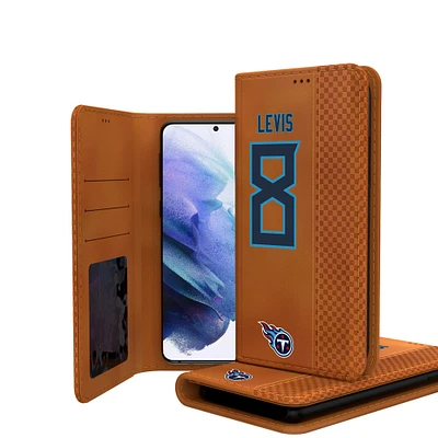 Keyscaper Will Levis Brown Tennessee Titans Galaxy Folio Case