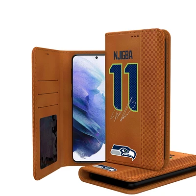 Keyscaper Jaxon Smith-Njigba Brown Seattle Seahawks Galaxy Folio Case