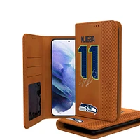 Keyscaper Jaxon Smith-Njigba Brown Seattle Seahawks Galaxy Folio Case