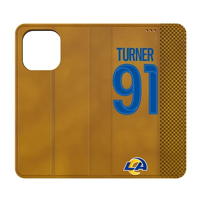 Keyscaper Kobie Turner Brown Los Angeles Rams Folio iPhone Case