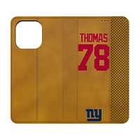 Keyscaper Andrew Thomas Brown New York Giants Folio iPhone Case