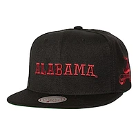 Men's Mitchell & Ness  Black Alabama Crimson Tide Triple Play Snapback Hat