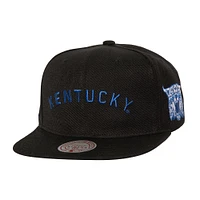 Men's Mitchell & Ness  Black Kentucky Wildcats Triple Play Snapback Hat