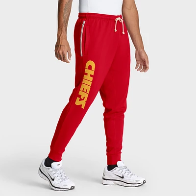 Men's Nike Red Kansas City Chiefs Sideline Ground Game Performance Taper Pants