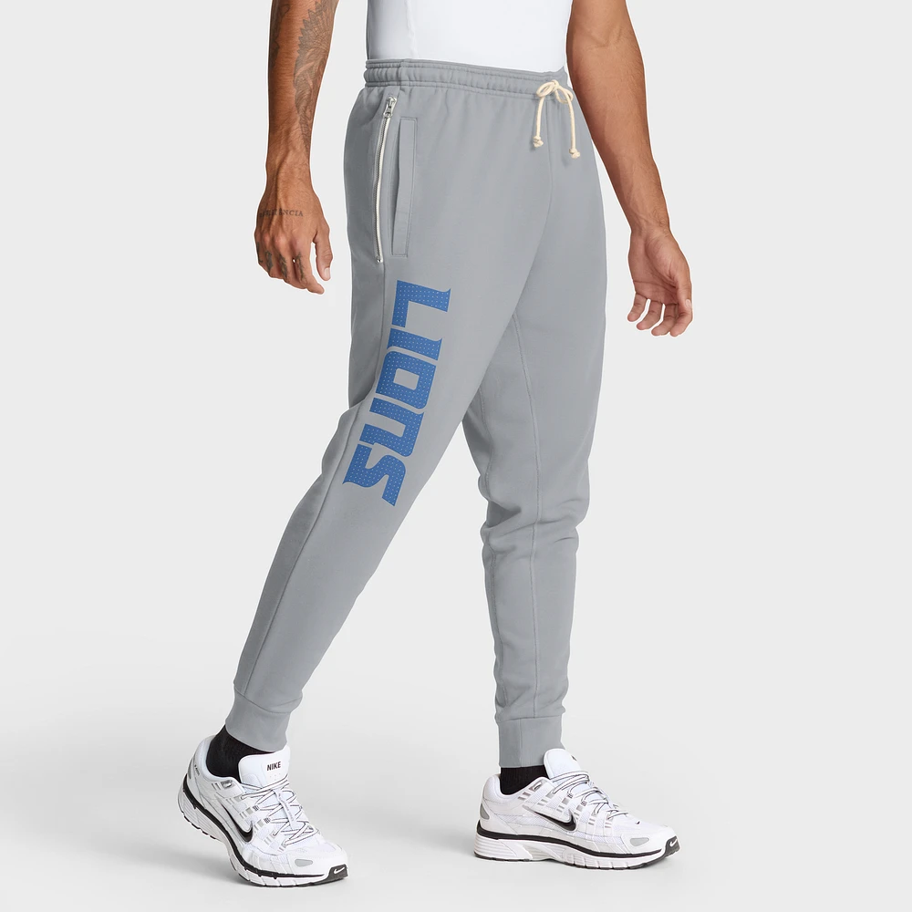 Men's Nike Gray Detroit Lions Sideline Ground Game Performance Taper Pants