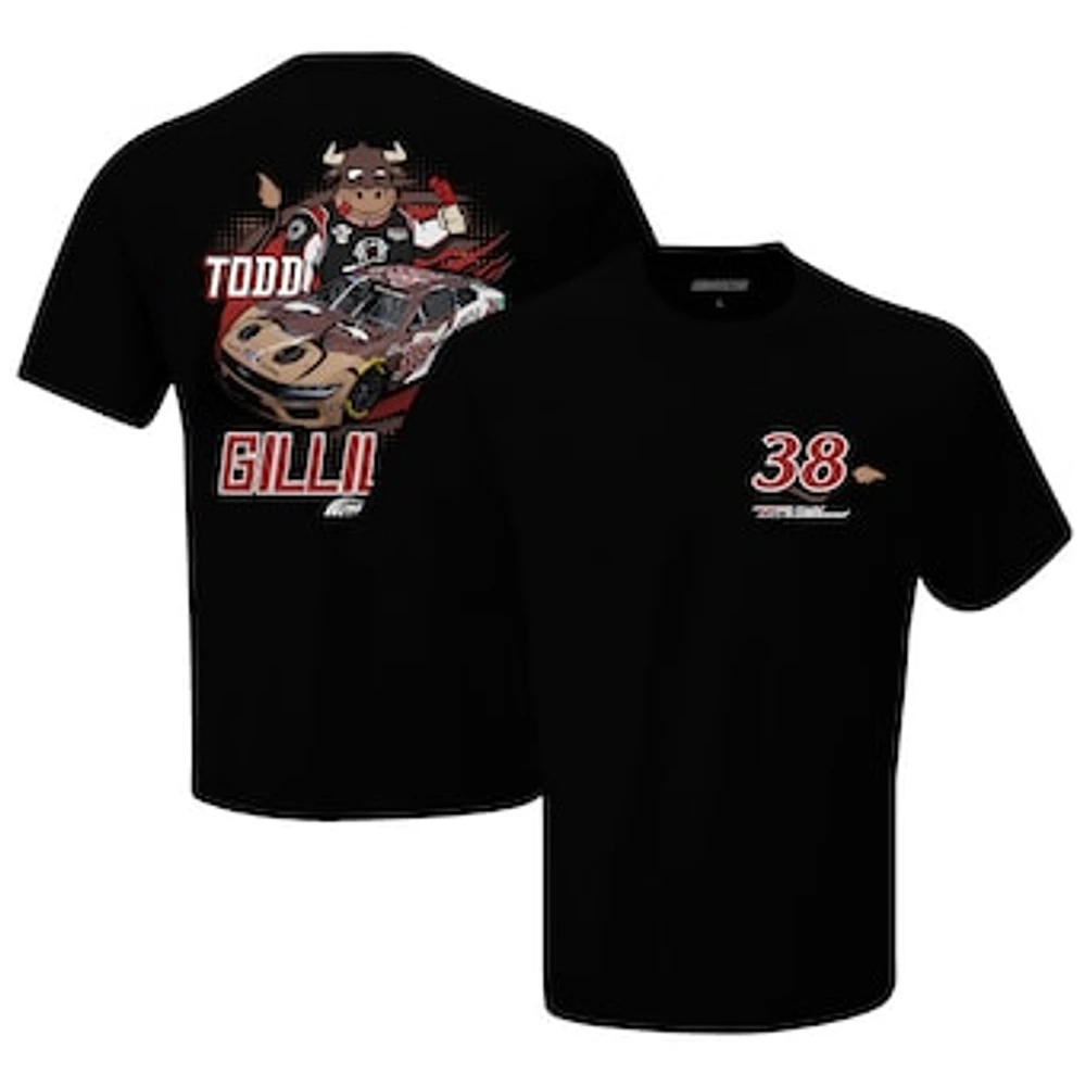 Men's Checkered Flag Sports Black Todd Gilliland Boozy Jerkey Car T-Shirt