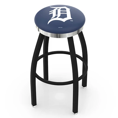 Detroit Tigers 25" Swivel Counter Stool with Chrome Accent