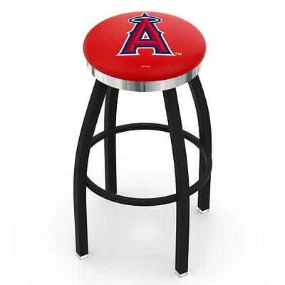 Los Angeles Angels 25" Swivel Counter Stool with Chrome Accent