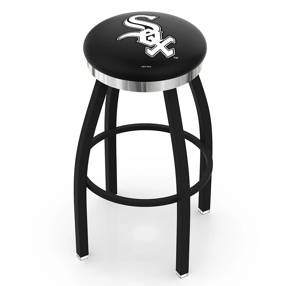 Chicago White Sox 30" Swivel Counter Stool with Chrome Accent