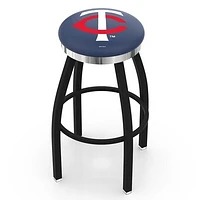 Minnesota Twins 36" Swivel Counter Stool with Chrome Accent