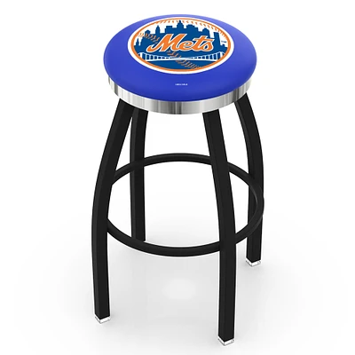 New York Mets 36" Swivel Counter Stool with Chrome Accent