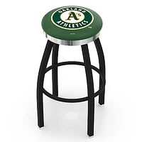 Oakland Athletics 36" Swivel Counter Stool with Chrome Accent