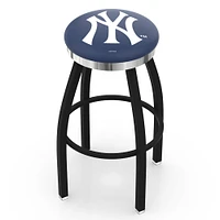 New York Yankees 36" Swivel Counter Stool with Chrome Accent