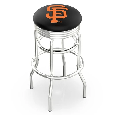 San Francisco Giants 30" Double Ring Chrome Swivel Counter Stool