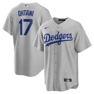 Men's Nike Shohei Ohtani Gray Los Angeles Dodgers Alternate Road Replica Jersey