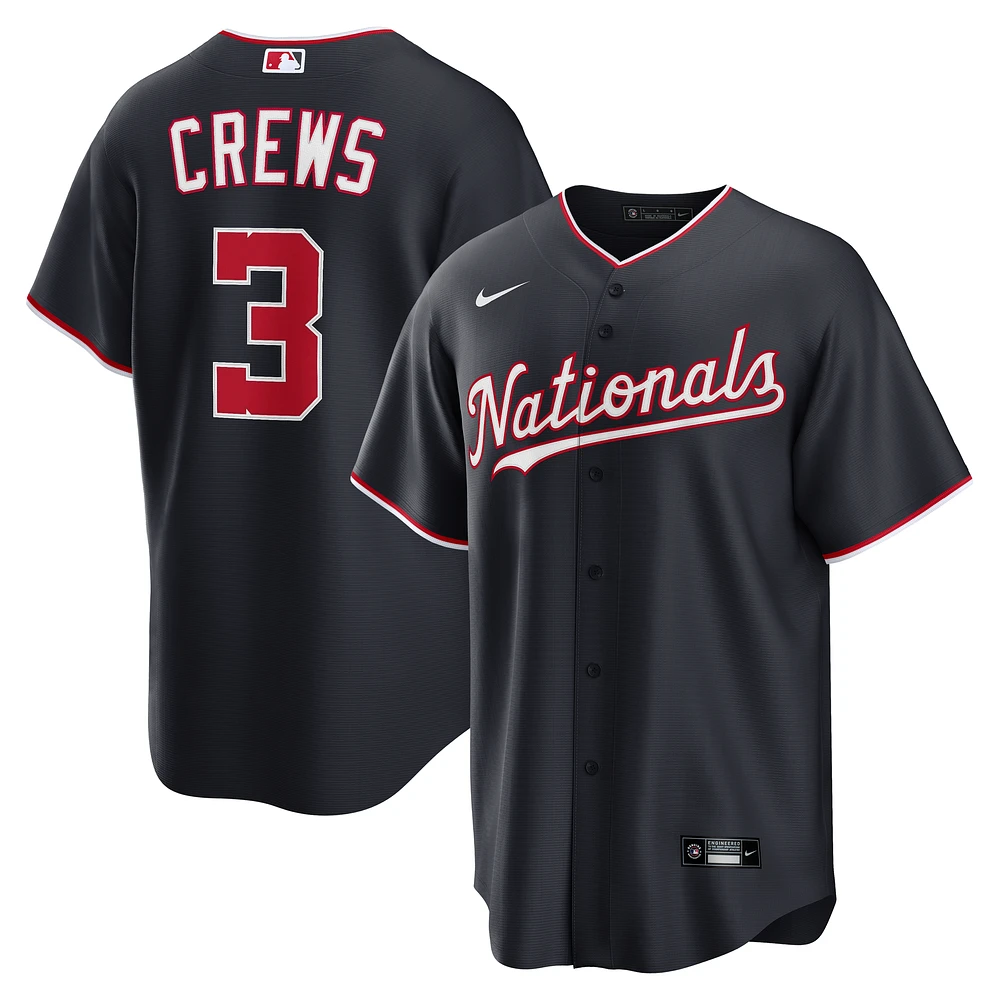 Men's Nike Dylan Crews Navy Washington Nationals Alternate Replica Jersey