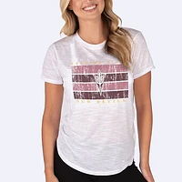 Women's Concepts Sport  White Arizona State Sun Devils Infuse Lightweight Slub Knit Top