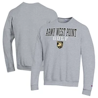 Men's Champion  Gray Army Black Knights Powerblend Crewneck Sweatshirt