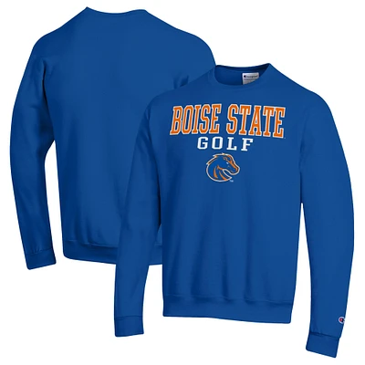 Men's Champion  Royal Boise State Broncos Powerblend Crewneck Sweatshirt