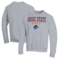 Men's Champion  Gray Boise State Broncos Powerblend Crewneck Sweatshirt