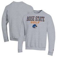 Men's Champion  Gray Boise State Broncos Powerblend Crewneck Sweatshirt