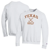 Men's Champion  White Texas Longhorns Powerblend Crewneck Sweatshirt