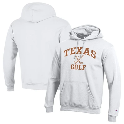 Men's Champion  White Texas Longhorns Icon Golf Powerblend Pullover Hoodie