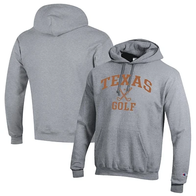 Men's Champion  Gray Texas Longhorns Icon Golf Powerblend Pullover Hoodie