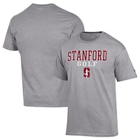 Men's Champion  Gray Stanford Cardinal Short Sleeve T-Shirt