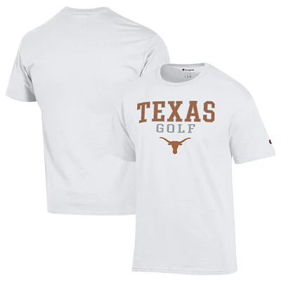 Men's Champion  White Texas Longhorns Short Sleeve T-Shirt
