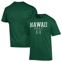 Men's Champion  Green Hawaii Rainbow Warriors Short Sleeve T-Shirt