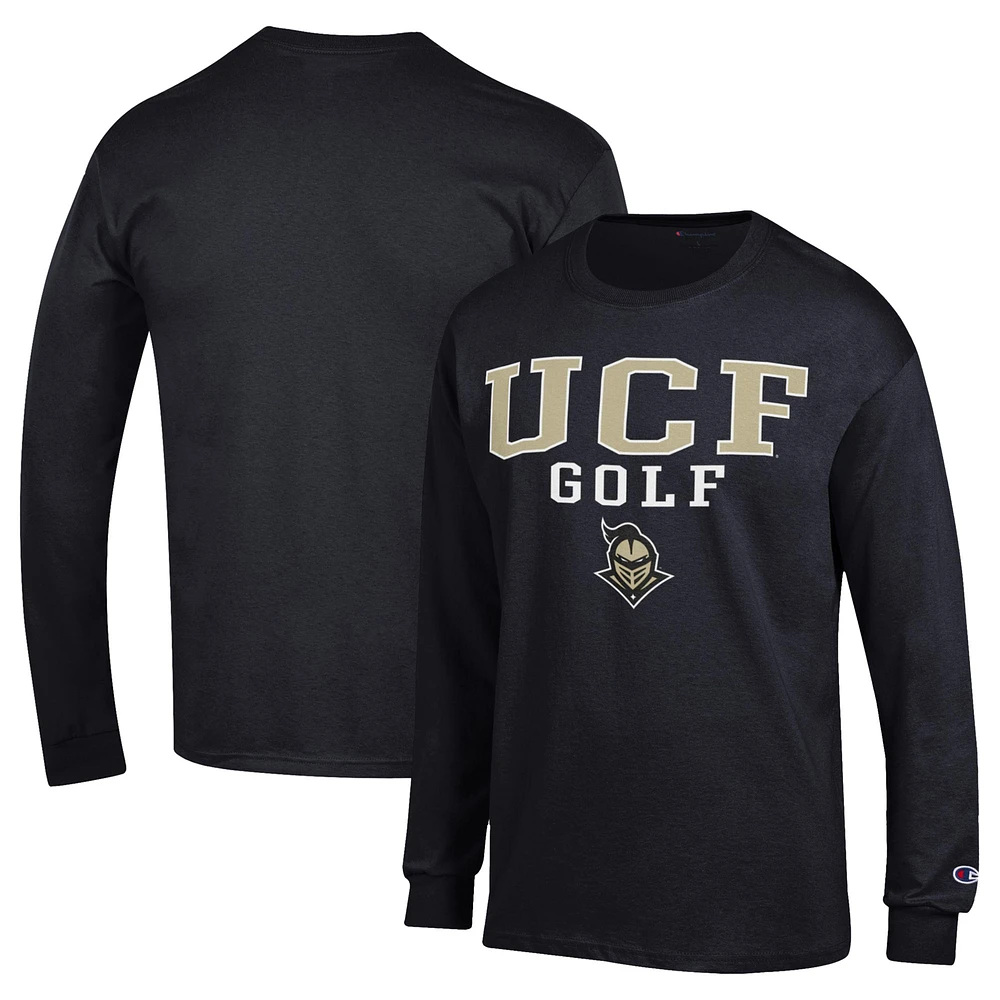 Men's Champion  Black UCF Knights Long Sleeve T-Shirt