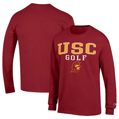 Men's Champion  Cardinal USC Trojans Long Sleeve T-Shirt